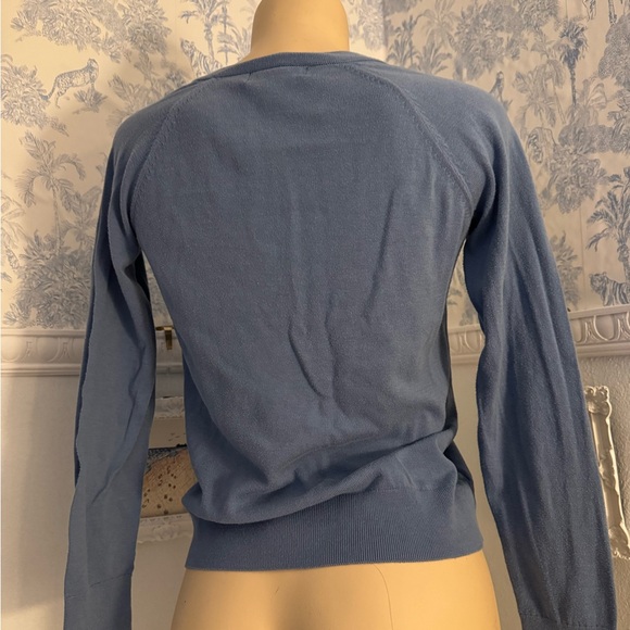 Blue V-Neck Sweater - Picture 2 of 2